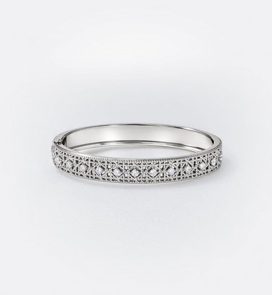 [⭐Shinejoy]2026 WOVEN-PATTERN BRACELET SET WITH FULL DIAMOND INLAY THREE-COLORS