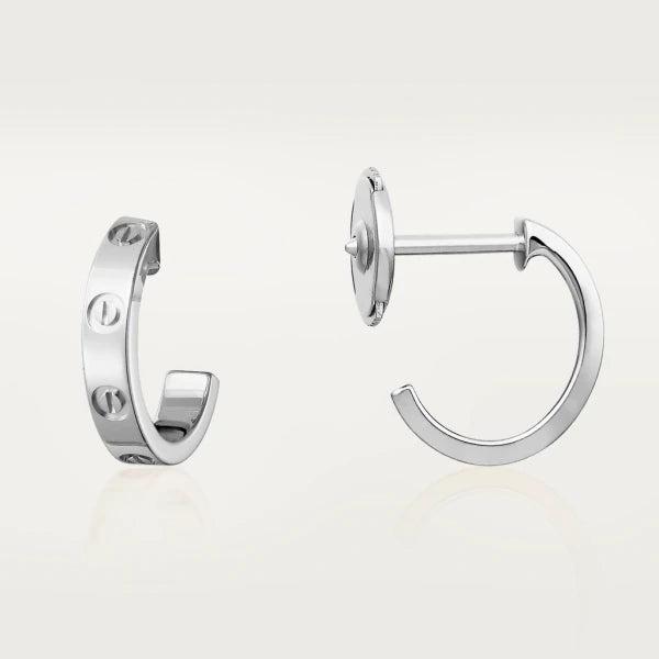 [⭐Shinejoy]LOVE EARRINGS 2.65MM SILVER