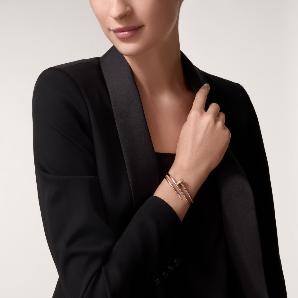[⭐Shinejoy]JUSTE BRACELET 3.5MM DOUBLE ROW DIAMOND