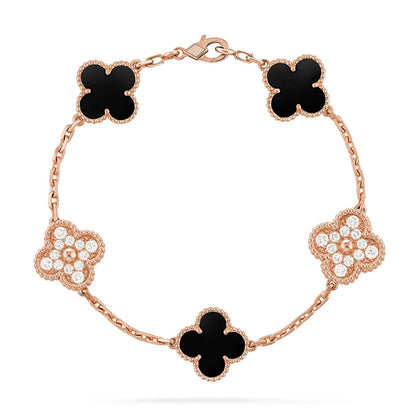 [⭐Shinejoy] CLOVER 5 MOTIF ONYXS BRACELET COLLECTION