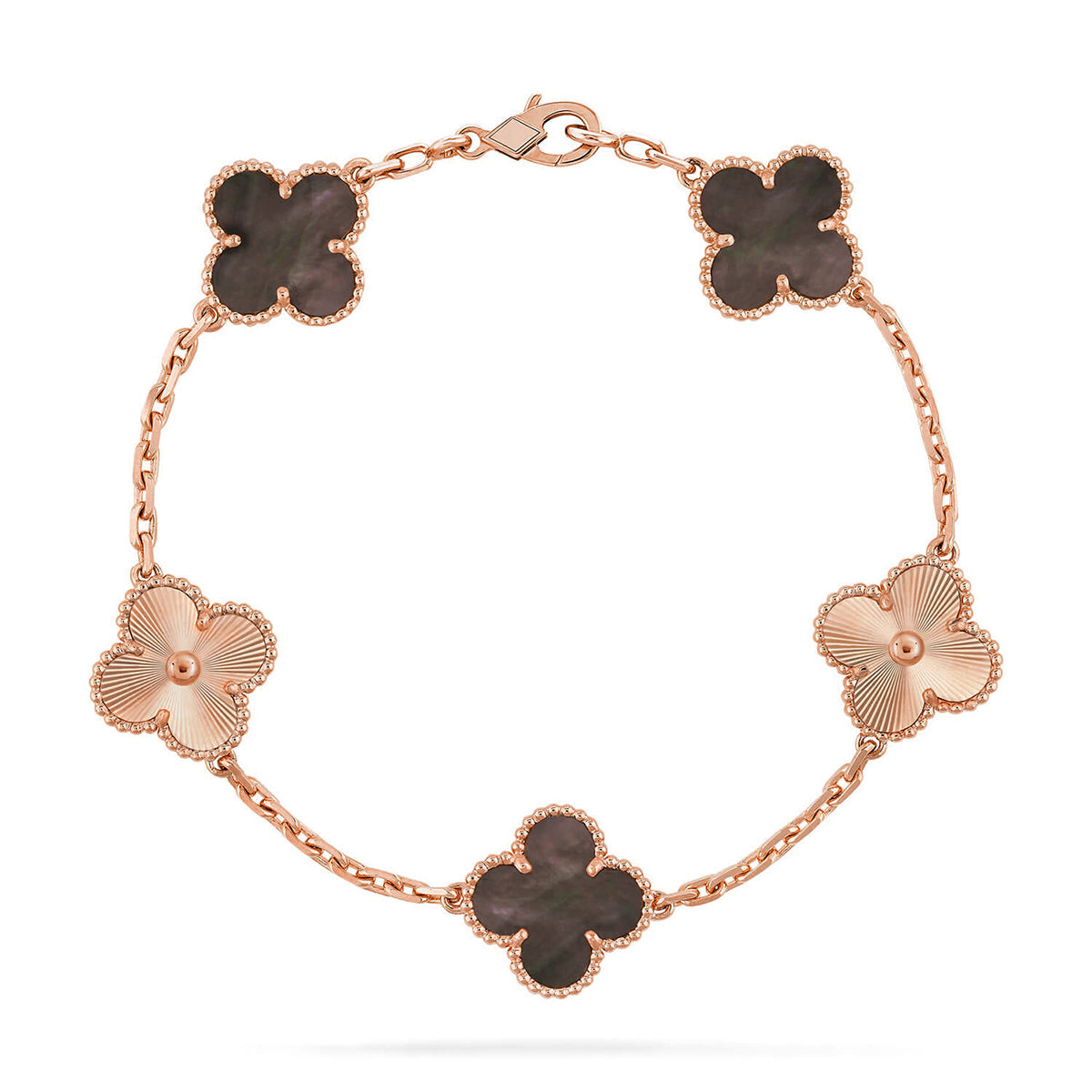 [⭐Shinejoy] CLOVER 5 MOTIF GRAY MOP BRACELET COLLECTION