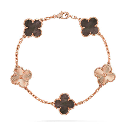[⭐Shinejoy] CLOVER 5 MOTIF GRAY MOP BRACELET COLLECTION