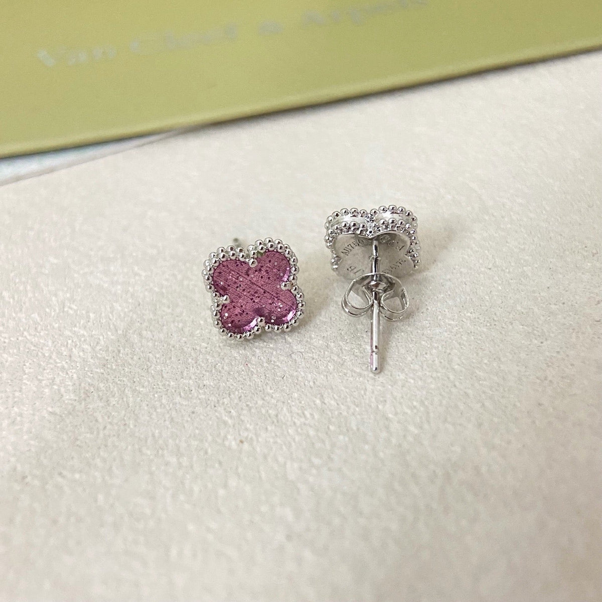 [⭐Shinejoy]2026 NEW MINI CLOVER 1 MOTIF  BUBBLE PINK ENAMEL