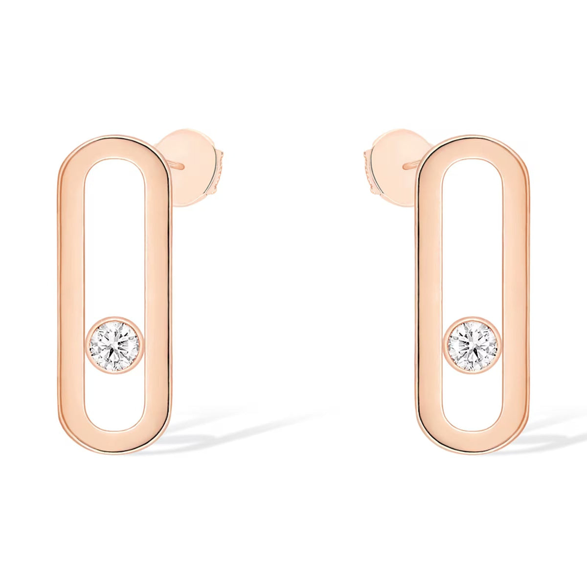 [⭐Shinejoy]MOVE UNO SMALL 1 DIAMOND EARRINGS