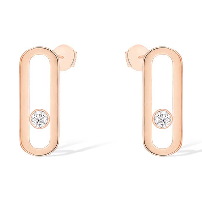 [⭐Shinejoy]MOVE UNO SMALL 1 DIAMOND EARRINGS