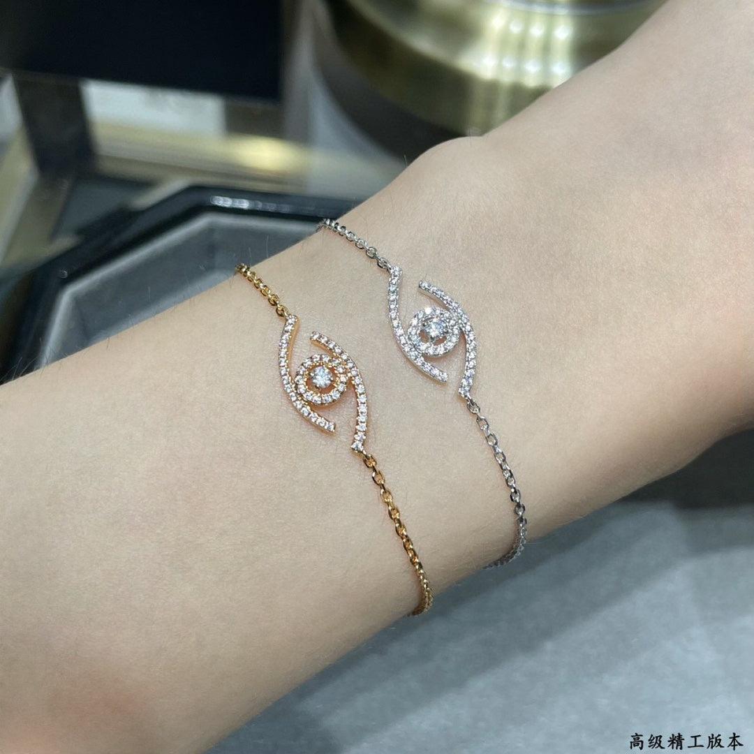 [⭐Shinejoy]Demo Eye Pave-Set Diamond Bracelet