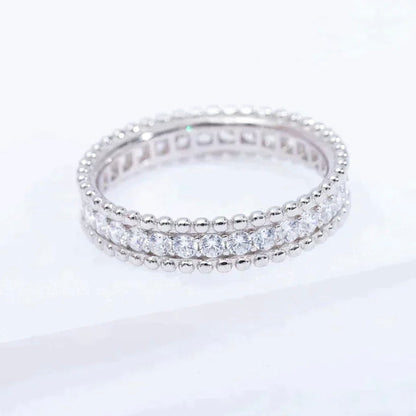 [⭐Shinejoy]PERLEE DIAMOND SILVER RING
