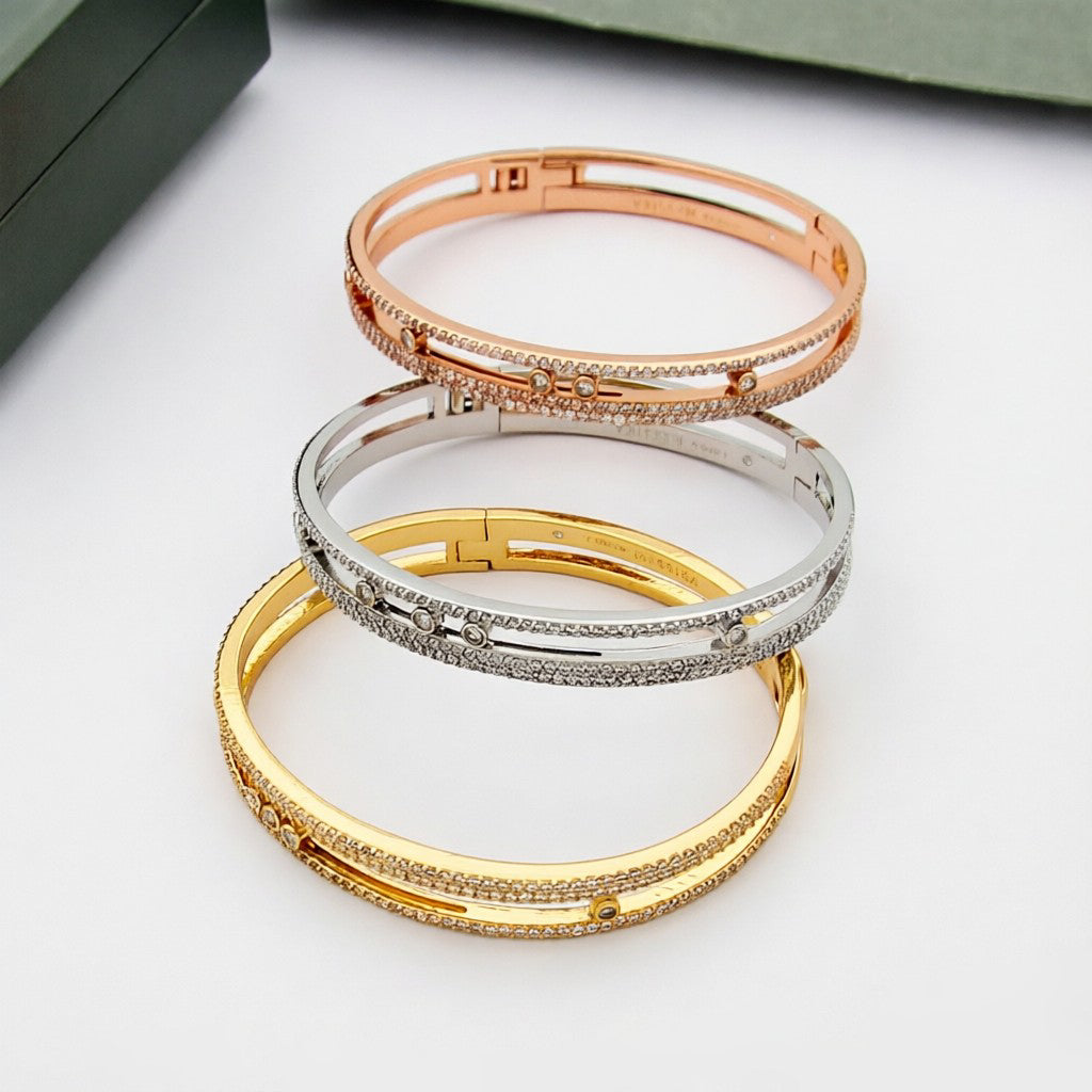 [⭐Shinejoy]Move Romane pavé bangle