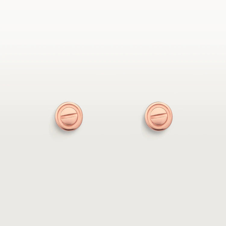 [⭐Shinejoy]LOVE EARRINGS PINK GOLD 10MM