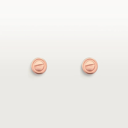 [⭐Shinejoy]LOVE EARRINGS PINK GOLD 10MM