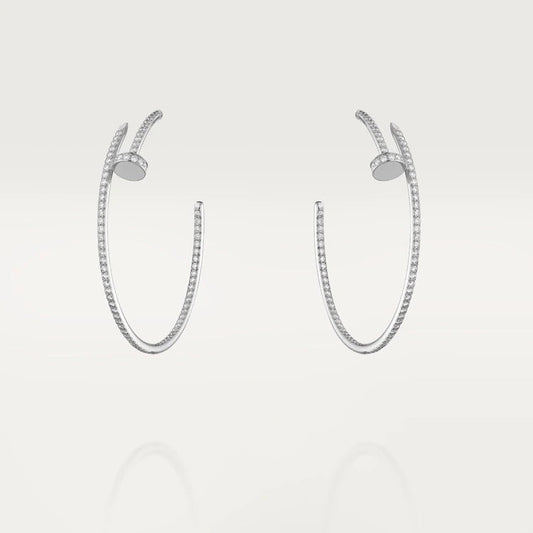 [⭐Shinejoy]JUSTE EARRINGS FULL DIAMONDS 1.8MM