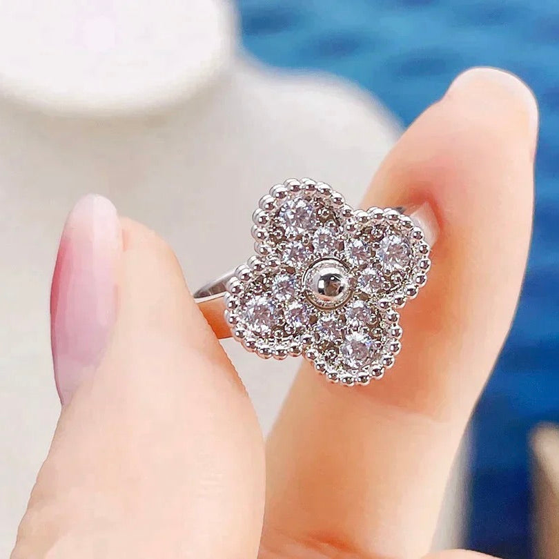 [⭐Shinejoy]CLOVER DIAMOND RING