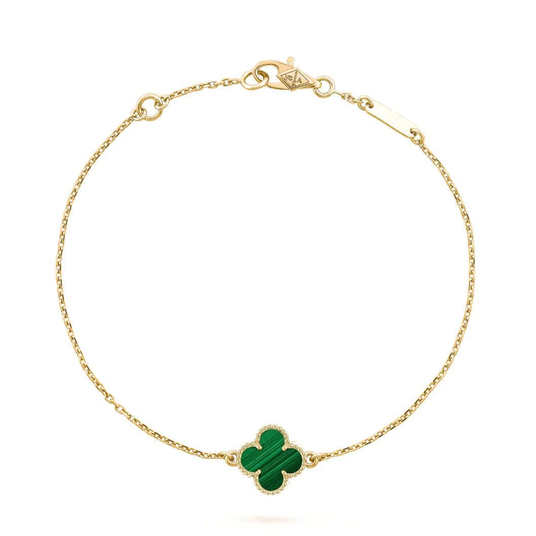 [⭐Shinejoy]CLOVER BRACELET MALACHITE 1 MOTIF