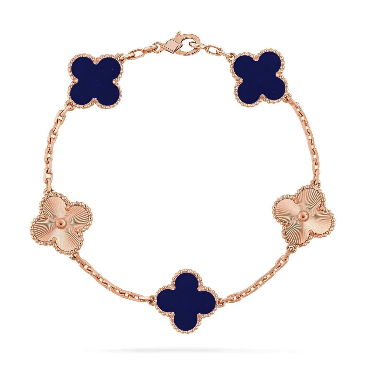 [⭐Shinejoy]CLOVER 5 MOTIF LAPIS LAZULI BRACELET COLLECTION