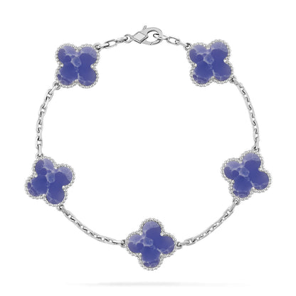 [⭐Shinejoy]CLOVER 5 MOTIF BLUE VEINS BRACELET COLLECTION
