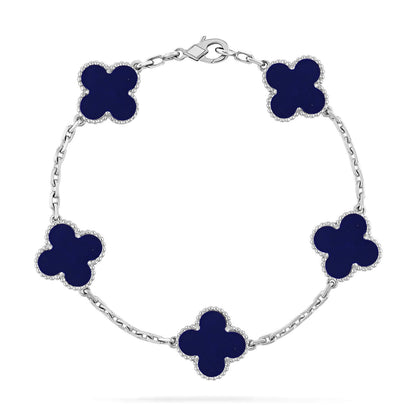 [⭐Shinejoy]CLOVER 5 MOTIF LAPIS LAZULI BRACELET COLLECTION