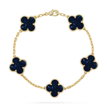 [⭐Shinejoy]CLOVER 5 MOTIF PIETERSITE BRACELET COLLECTION