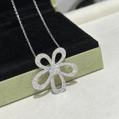[⭐Shinejoy]FLOWERLACE NECKLACE FULL DIAMONDS