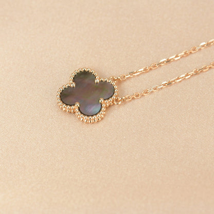 [⭐Shinejoy]CLOVER 15MM  GRAY MOTHER OF PEARL NECKLACE