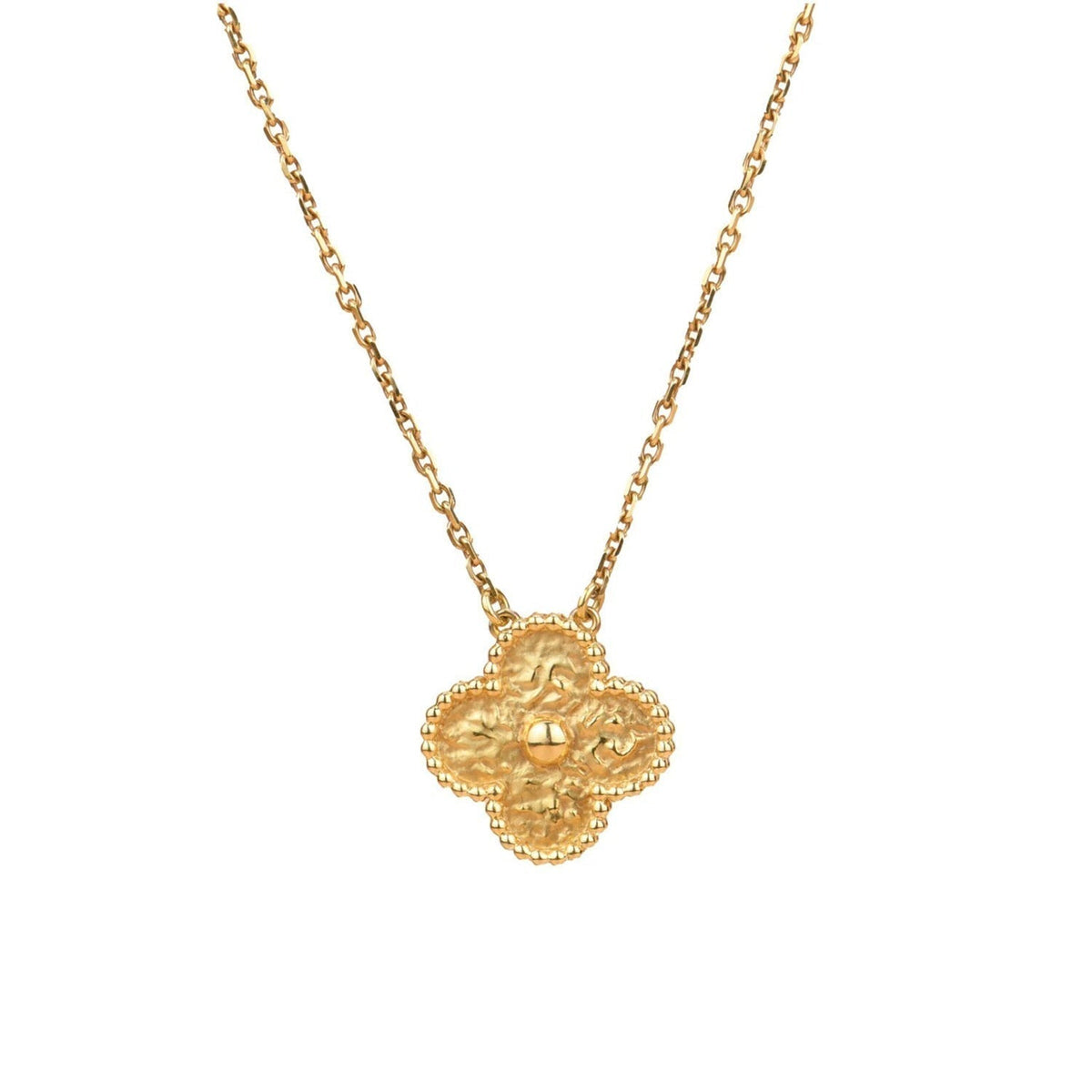 [⭐Shinejoy]CLOVER 15MM  BRONZING NECKLACE