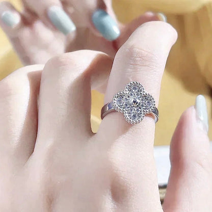 [⭐Shinejoy]CLOVER DIAMOND RING