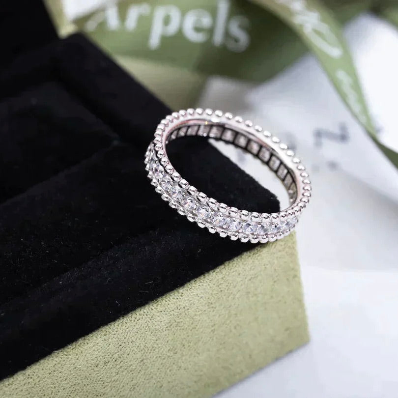 [⭐Shinejoy]PERLEE DIAMOND SILVER RING