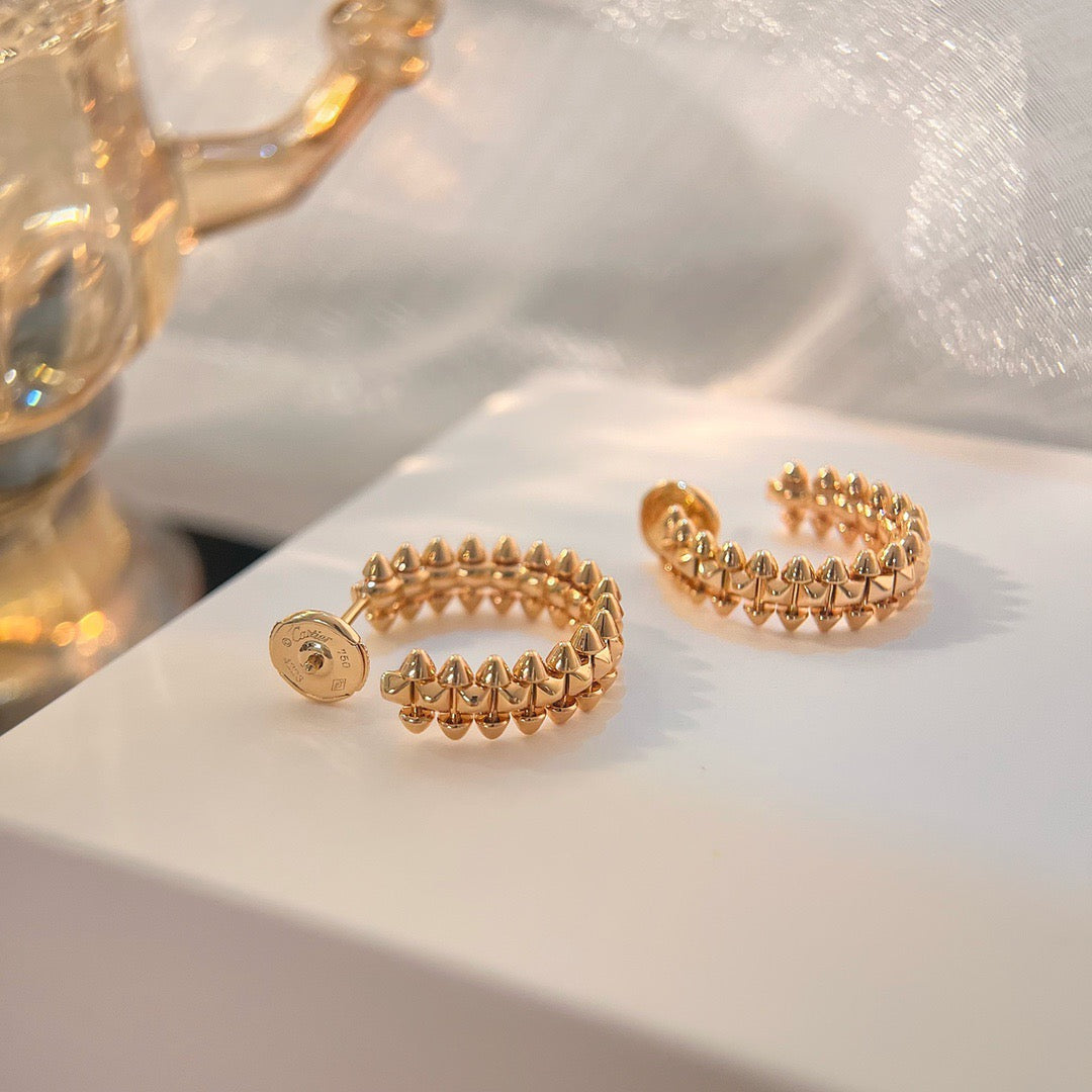 [⭐Shinejoy]CLASH SMALL HOOP EARRINGS