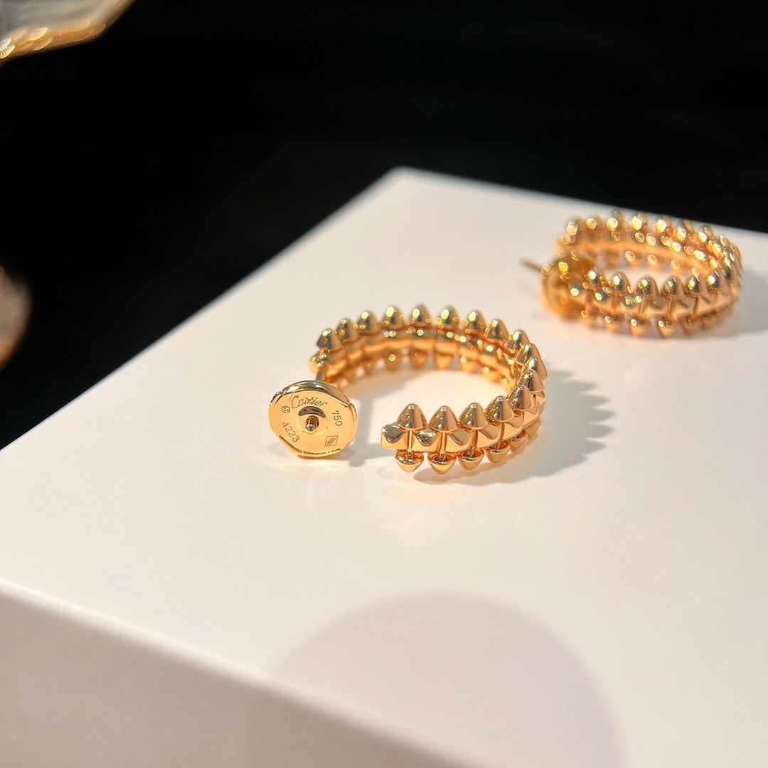 [⭐Shinejoy]CLASH SMALL HOOP EARRINGS