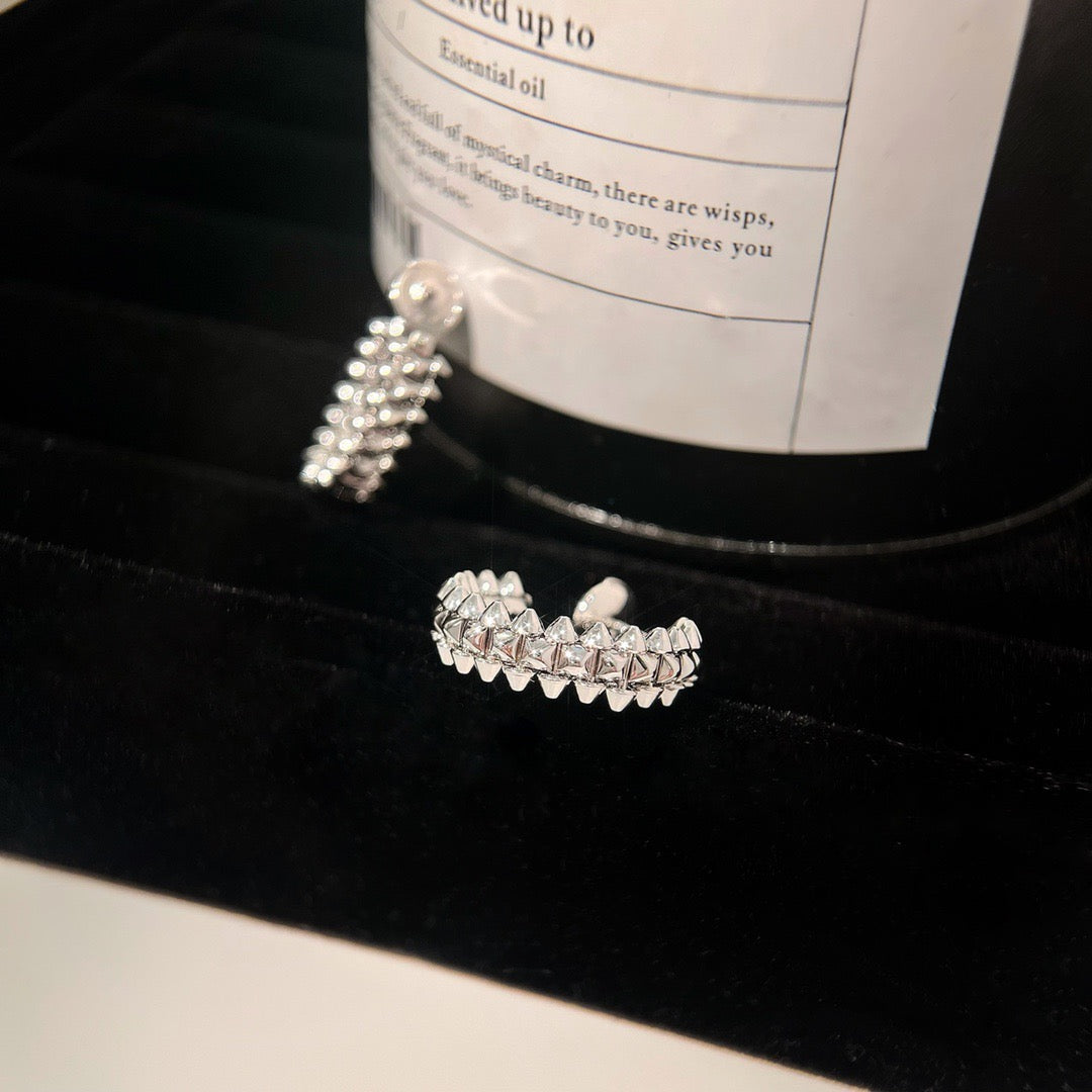 [⭐Shinejoy]CLASH SMALL HOOP EARRINGS