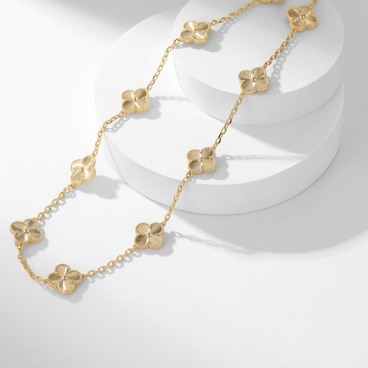 [⭐Shinejoy]CLOVER 10 MOTIFS LASER NECKLACE