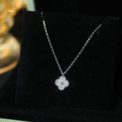 [⭐Shinejoy]CLOVER MINI 9.5MM PENDANT DIAMOND NECKLACE
