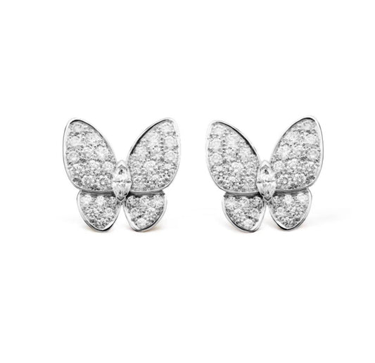 [⭐Shinejoy]BUTTERFLY ALL DIAMOND EARRINGS