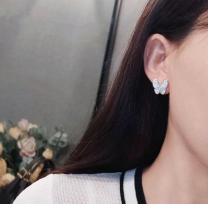 [⭐Shinejoy]BUTTERFLY ALL DIAMOND EARRINGS