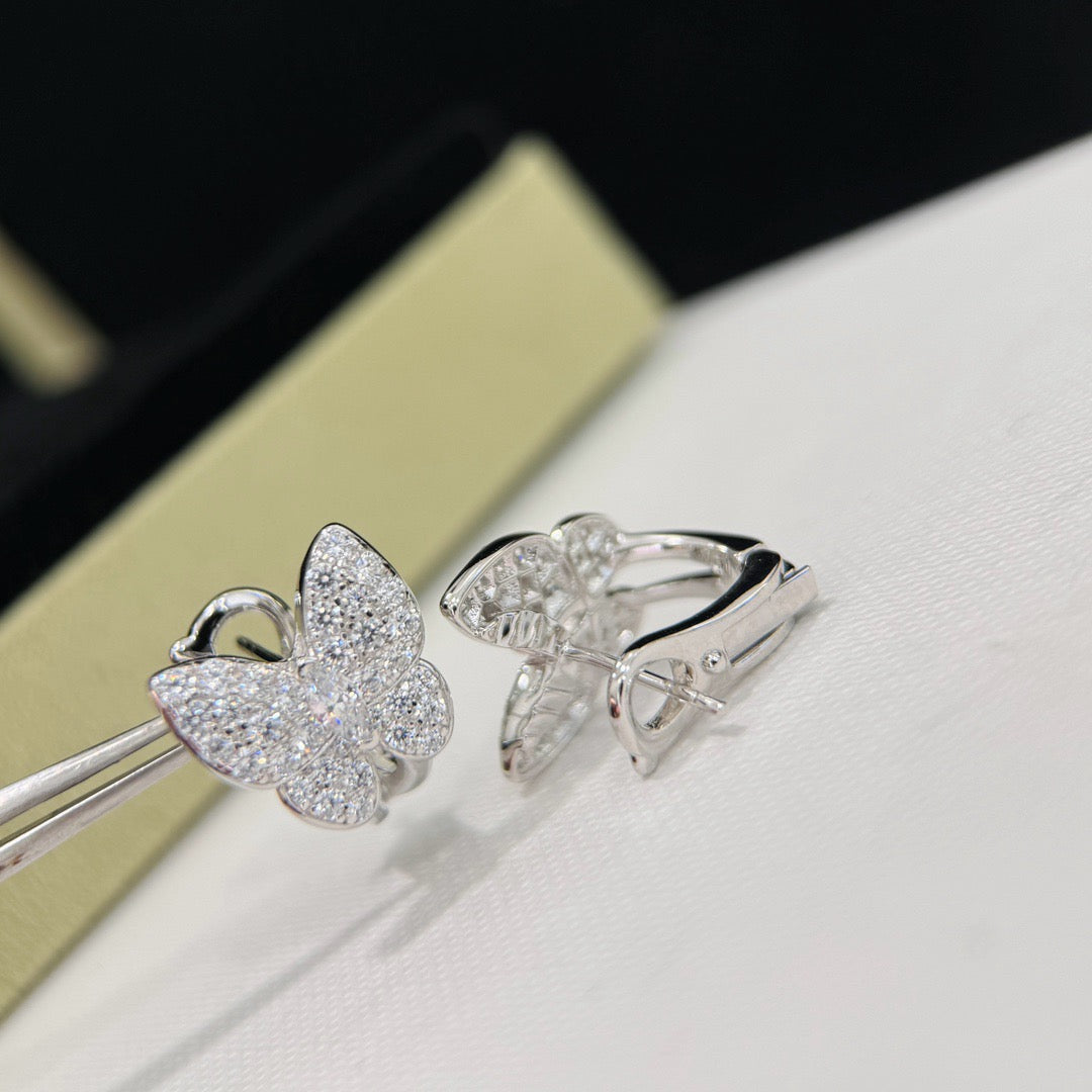 [⭐Shinejoy]BUTTERFLY ALL DIAMOND EARRINGS
