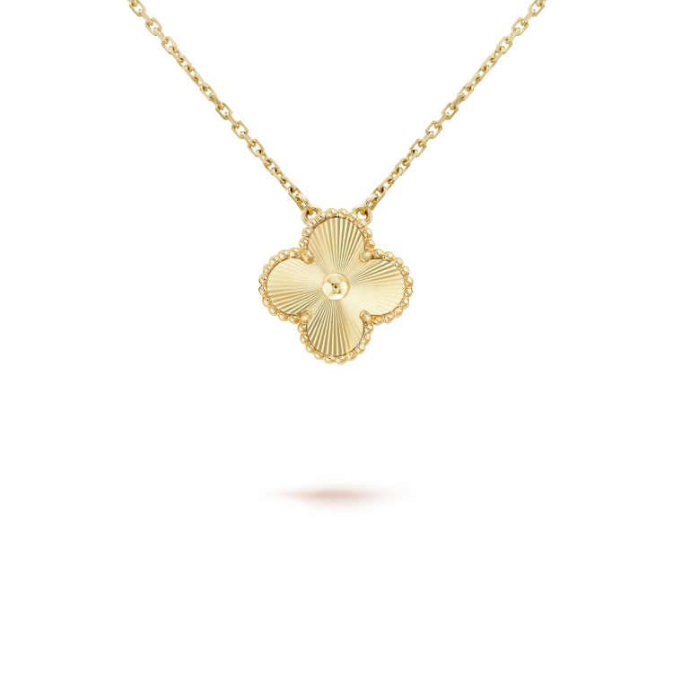 [⭐Shinejoy]CLOVER 15MM LASER NECKLACE