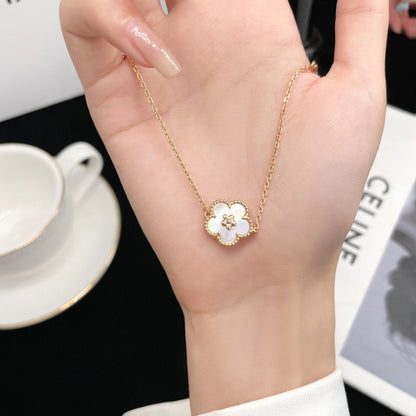 [⭐Shinejoy]LUCKY WHITE MOP PLUM BLOSSOM  BRACELET