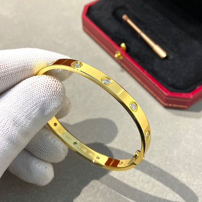 [⭐Shinejoy]LOVE BRACELET 6.1MM 10 DIAMONDS