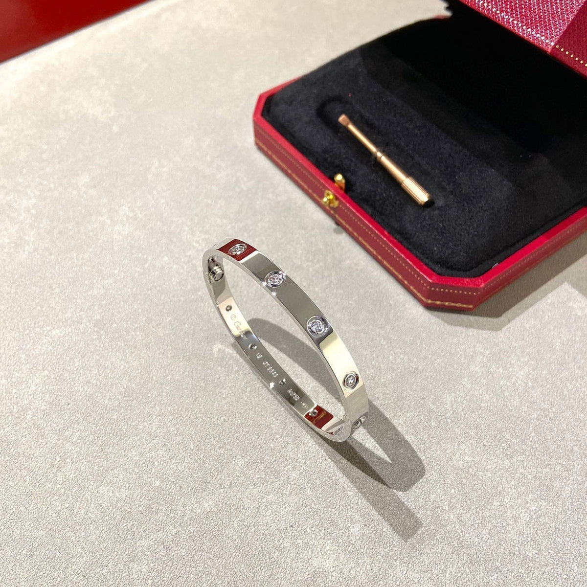 [⭐Shinejoy]LOVE BRACELET 6.1MM 10 DIAMONDS