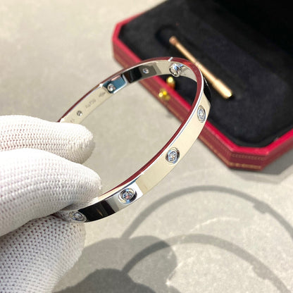 [⭐Shinejoy]LOVE BRACELET 6.1MM 10 DIAMONDS