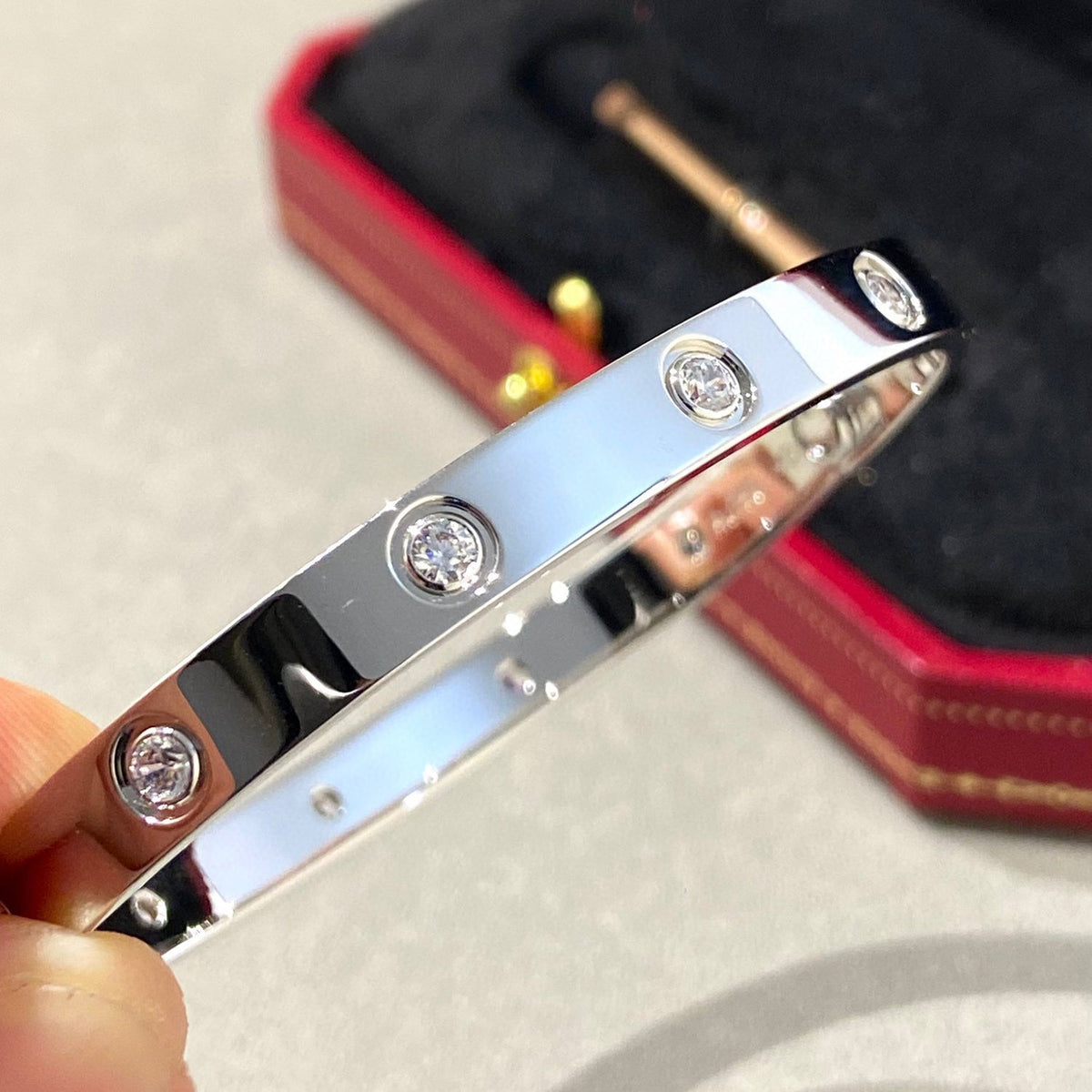 [⭐Shinejoy]LOVE BRACELET 6.1MM 10 DIAMONDS