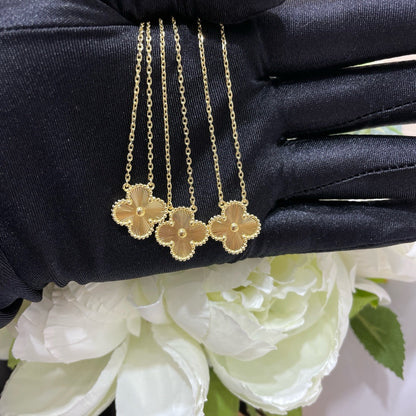 [⭐Shinejoy]CLOVER 15MM LASER NECKLACE