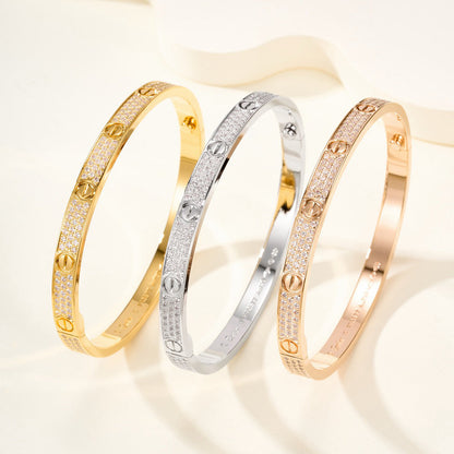 [⭐Shinejoy]LOVE BRACELET 4.8MM DIAMOND-PAVED