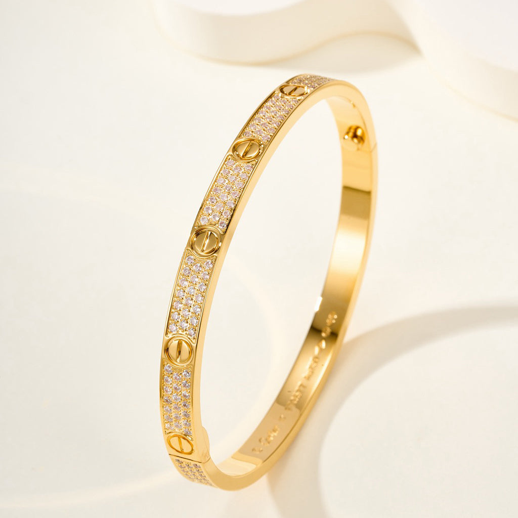 [⭐Shinejoy]LOVE BRACELET 4.8MM DIAMOND-PAVED