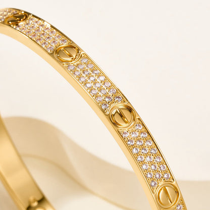 [⭐Shinejoy]LOVE BRACELET 4.8MM DIAMOND-PAVED