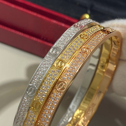 [⭐Shinejoy]LOVE BRACELET 3.65MM DIAMOND-PAVED