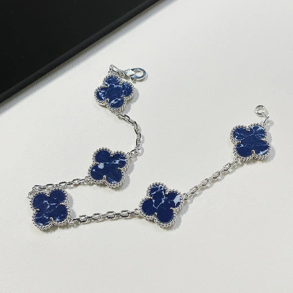 [⭐Shinejoy]CLOVER 5 MOTIF PIETERSITE BRACELET COLLECTION