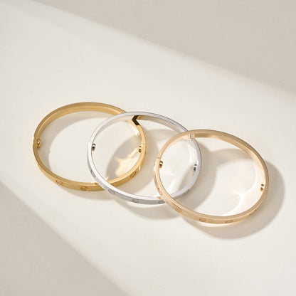 [⭐Shinejoy]LOVE BRACELET 6.1MM BRUSHED