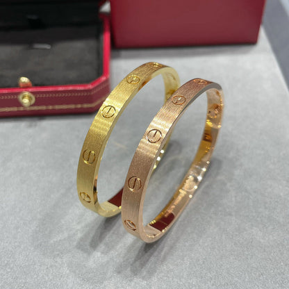 [⭐Shinejoy]LOVE BRACELET 6.1MM BRUSHED