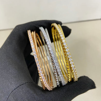 [⭐Shinejoy]ETINCELLE HALF-PAVED DIAMOND BRACELET