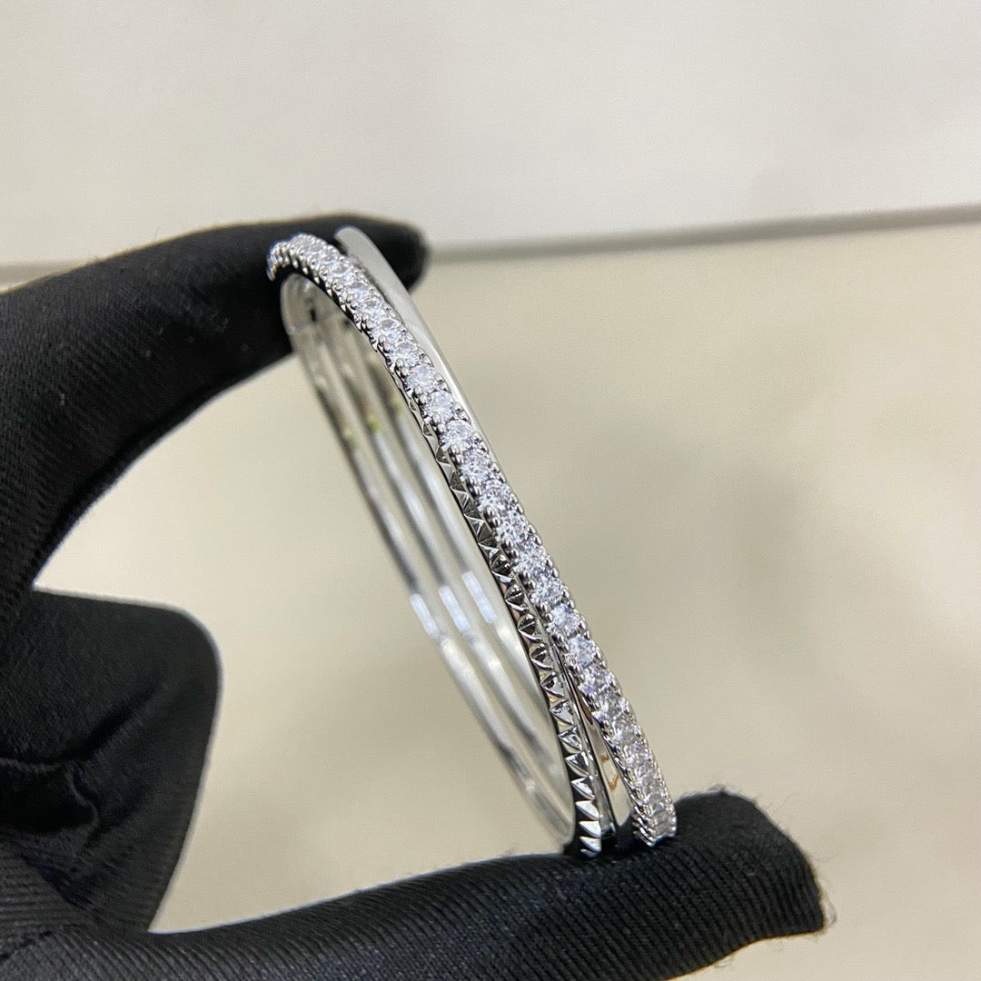 [⭐Shinejoy]ETINCELLE HALF-PAVED DIAMOND BRACELET